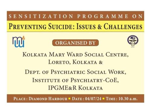 Sensitization Programme - Preventing  Suicide Issues and Challenges, JULY 07, 2024