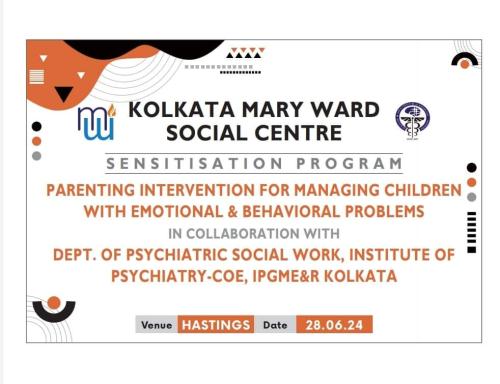 Activities by the Department of Psychiatric Social Work